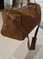 Brown Cow hair Luggage Bag