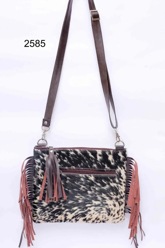 tricolor cowhide crossbody bag for women leather messenger purse