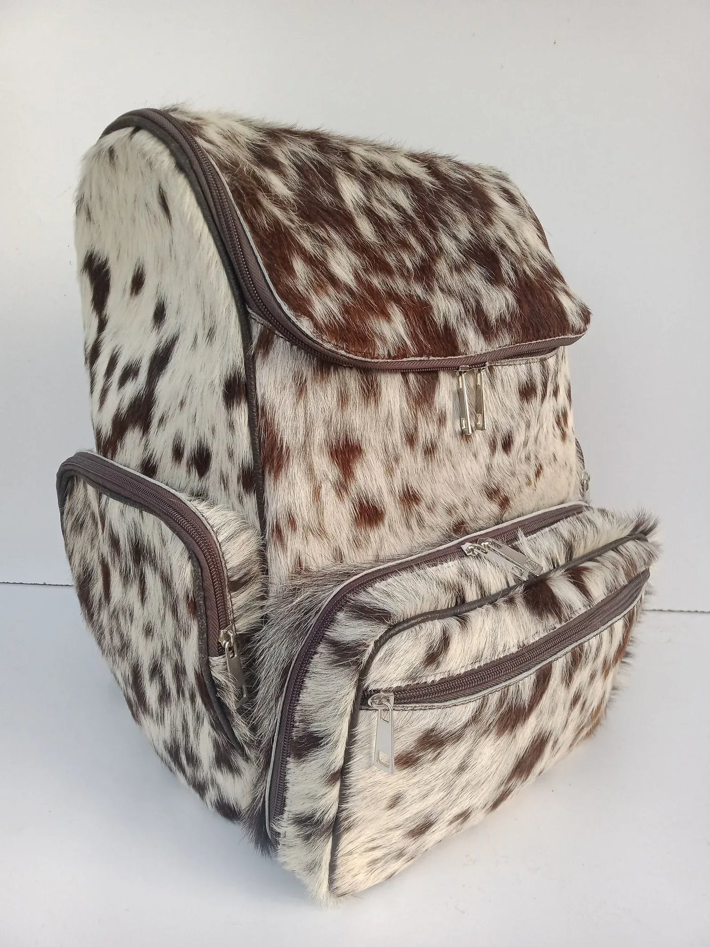 Cowhide Diaper Bag Backpack Western Cow Print