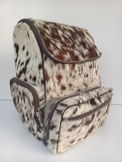 Cowhide Diaper Bag Backpack Western Cow Print
