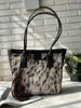 natural cowhide handbag hair on hide leather purse
