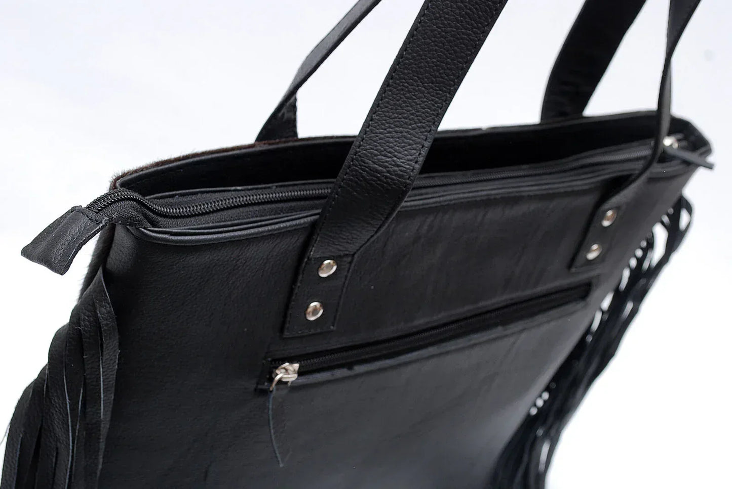 Cowhide Shoulder Bag Large Tote Cowhide Hospital Style Bag