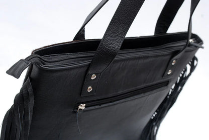 Cowhide Shoulder Bag Large Tote Cowhide Hospital Style Bag