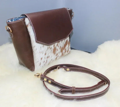 Cowhide Shoulder Bag Cowhide Women Hair On Leather