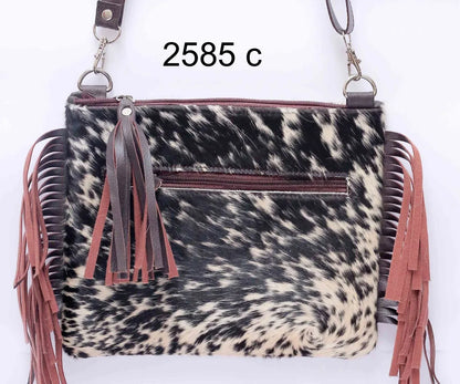tricolor cowhide crossbody bag for women leather messenger purse