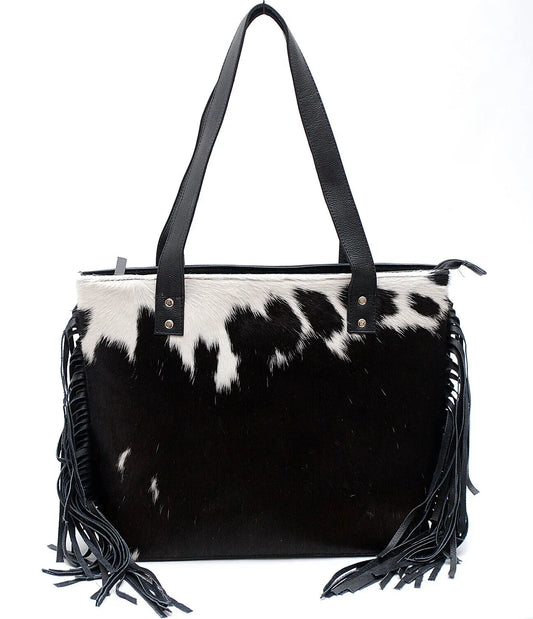 Cowhide Shoulder Bag Large Tote Cowhide Hospital Style Bag