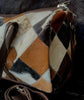cowhide duffle bag travel patchwork