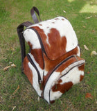 Cowhide School Backpack Bag