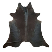 These small cowhide rugs are resistant to wear and tear, this is a black pattern that works under a table or in front of a door, these are hundred percent natural and genuine.