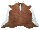 This brown Hereford cowhide rug is soft, smooth, velvety and colors are extremely vibrant, this is perfect for a modern bedroom or entryway room.