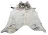Add a touch of nature to your modern home with our grey cowhide rug, it will look beautiful in a kitchen with dark cabinets, or gray leather sofa, or even a black couch.
