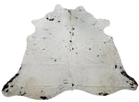 Shop our salt pepper cowhide rug, hand picked and exotic pattern making these cow skin rugs a perfect symbol of western decor. These black white animal hides are free shipping all over USA.