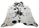Our new cowhide rug is a special pick for your fireplace decor or man cave, these grey-white are natural, real, ethically sourced and free shipping the USA