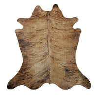 This extra small natural cowhide rug is stunningly beautiful and extremely well made, very soft and smooth. 