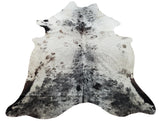 This genuine cowhide rug will look great as accents piece and black white works well in all decorating styles, from mid-century modern to Scandinavian.