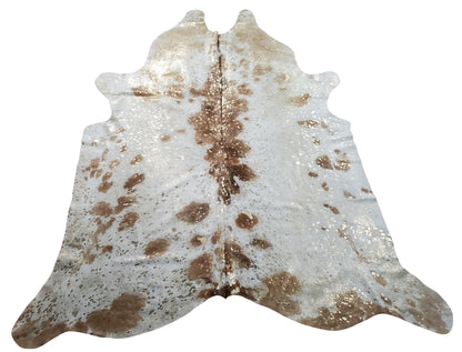 These metallic cowhide rugs are very soft/pliable and not stiff at all which makes these great for upholstery, draped over furniture or even wall decor. Add this cowhide to your farmhouse living room.