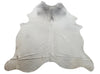 Large Grey Cowhide Rug 7.2ft x 6.1ft