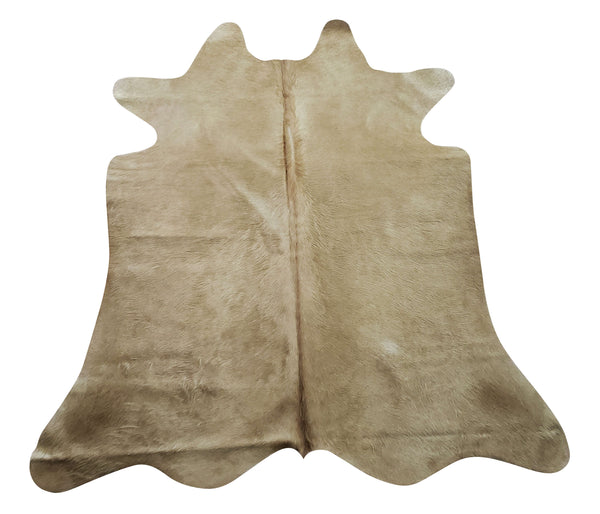 This extra small natural cowhide rug in a beautiful tan grey cowhide rug is one of a kind, colors are beautiful and it looks amazing in any bedroom.