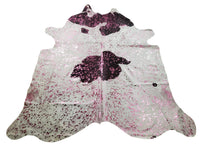 Pink Metallic cowhide rugs are natural, real, soft and smooth, perfect for high traffic areas or upholstery, plush and soft gives really good feeling.  