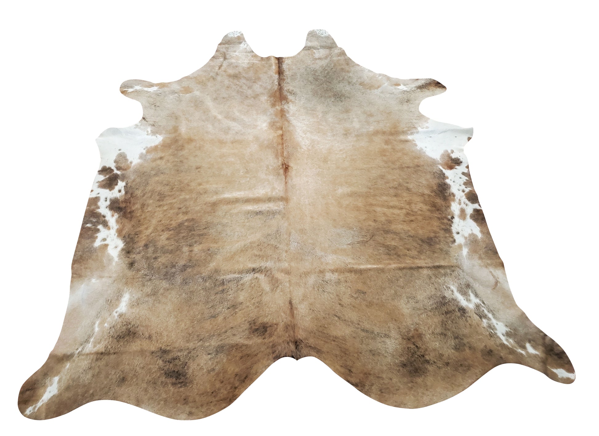 This real and authentic cowhide rug in a beautiful beige grey is available to adorn your interior from the living room to the kid's room.