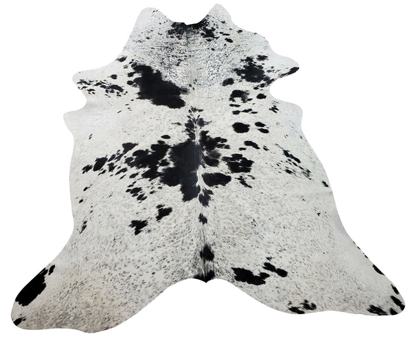 Exotic and beautiful spotted black white cowhide rug so soft and smooth, very easy to clean. Large and for whatever reason, pet love to lounge on it.