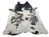 Grey white cowhide rug natural and unique look makes your home feel more warm and cozy, a combination of Amazonian purism with a bohemian touch