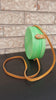 Green round rattan bag bali crossbody handmade