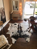These cowhides are natural, real, very short and soft hair on and back is finished to suede.