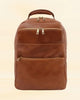 Leather Laptop Backpack Genuine Leather Backpack for Travel Brown