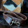 cowhide duffle bag travel patchwork