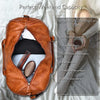 Men’s genuine leather duffel bag travel weekender holdall