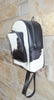 Black White Cowhide Backpack Mini Western Bag