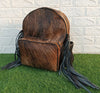 Small Cowhide Backpack Hair On Hide Leather