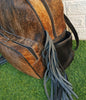 Small Cowhide Backpack Hair On Hide Leather