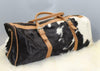Cowhide Holdall Leather Weekender Bag – Hair On Hide Travel Duffle