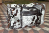 Cowhide Luggage Bag Hair On Hide Leather Travel Duffle