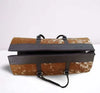 Cowhide Weekender Bag Brown White Overnight Duffle Bag