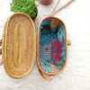 Brown Handwoven Rectangle Rattan Bag Bali
