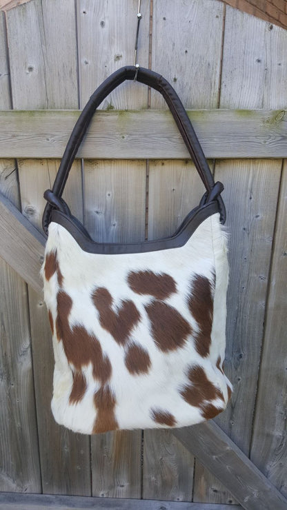 Cowhide Bucket Purse for ladies bags