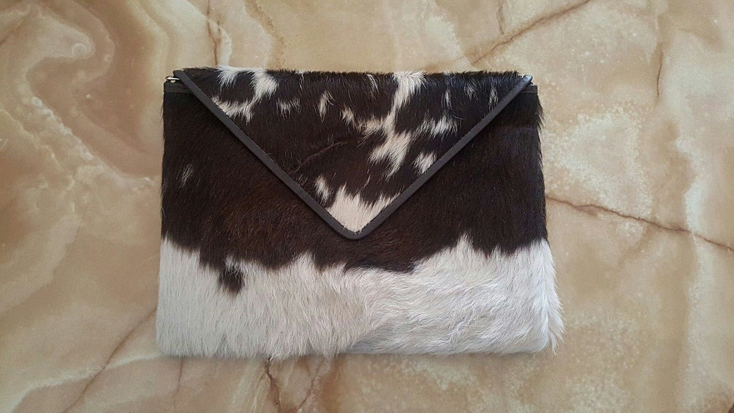 Cowhide Clutch Purse 