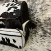 Western Black White Cowhide Backpack Hair On Hide