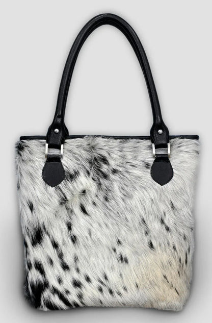 Western cowhide purse genuine cow skin shopper