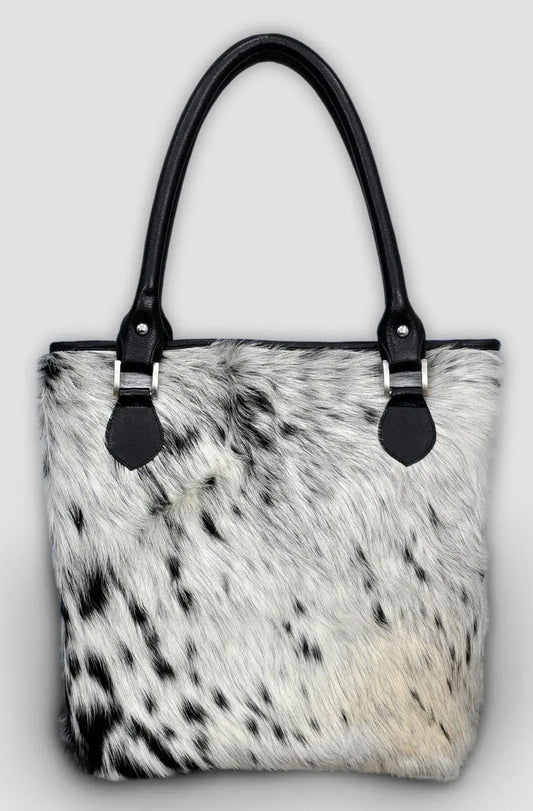 Western cowhide purse genuine cow skin shopper